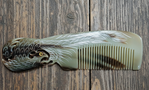 Peine de Cuerno de Vaca Natural Ecológico Antiestático para Masaje y Peinado, Hecho a Mano, Pulido, Herramienta de Alta Calidad para el Cuidado del Cabello - Product Image 5