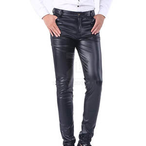 Pantalones de Cuero para Hombre al por Mayor a Precio Económico, Impermeables, Transpirables, Ligeros, Casuales, con Logotipo Personalizado - Product Image 1