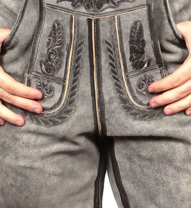 กางเกงหนังแพะแท้สำหรับผู้ชาย - Product Image 4