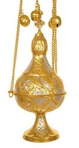 Brûleur d'encens en laiton de haute qualité avec chaîne Brûleur d'encens de luxe à suspendre au design tendance - Product Image 4