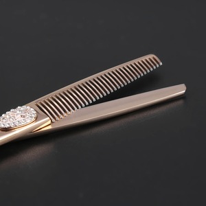 Ciseaux de coiffure professionnels de 6 pouces à lame droite en acier inoxydable avec ciseaux de beauté à pointe pointue avec poignée en acier - Product Image 4