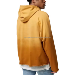 Sudadera con Capucha Extra Grande de Felpa Francesa de 450 Gsm, Estilo Informal, con Dobladillo Cortado, Estilo Desgastado por el Sol, Nueva Colección de Otoño - Product Image 2