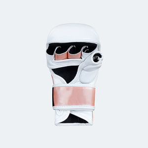 Guantes de Boxeo MMA para Hombre y Mujer, para Entrenamiento en Jaula y con Saco Pesado, Material PU que Absorbe la Humedad, Cierre de Gancho y Bucle - Product Image 4