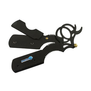 Rasoir manuel à bord droit en acier inoxydable de haute qualité avec manche en bois outil de rasage de barbier pour hommes pour la coupe de cheveux - Product Image 3