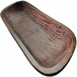 Bols à pâte en bois rustiques faits à la main bougie en bois écologique et bols de service pour les fêtes accessoires de Table basse en gros - Product Image 2