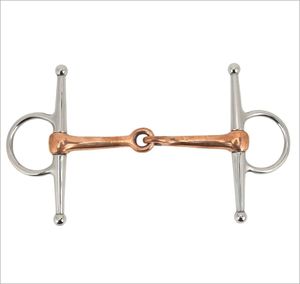 Nouvel Arrivage : Mors à Cheval Pelham avec Rouleau en Cuivre, Double Articulation, en Acier Inoxydable – Vente en Gros de Produits Équestres - Product Image 1