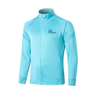 Chaqueta Deportiva de Manga Larga con Cuello Alto y Logotipo Frontal para Entrenamiento de Invierno, para Correr, Gimnasio y Fitness - Product Image 1