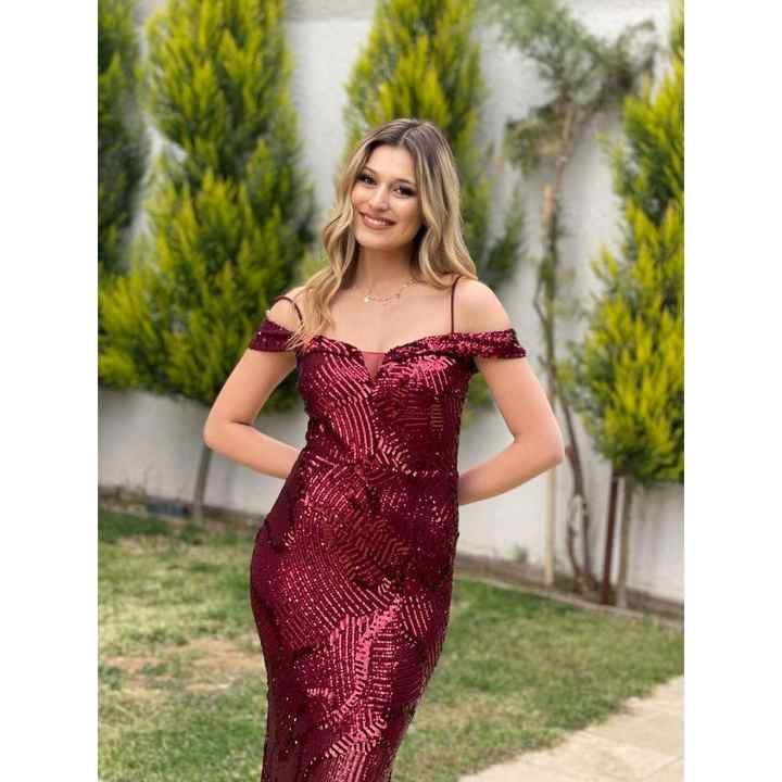 Stars Women's Rope Strap Boat Neck Slit Fish Sequin Long An38942 38942