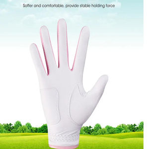 Guantes de golf de piel de oveja de alta calidad para hombre de marca personalizada PU sintética de cuero genuino para adultos con logotipo personalizado para deportes - Product Image 2