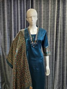 ชุดผ้าไหม gajji สไตล์อินเดียและปากีสถาน - Product Image 3