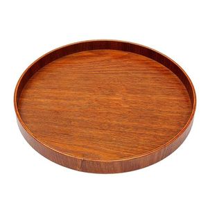 Bandeja de madera hecha a mano moderna de lujo Tono natural atractivo para un desayuno elegante y una exhibición para servir alimentos - Product Image 4