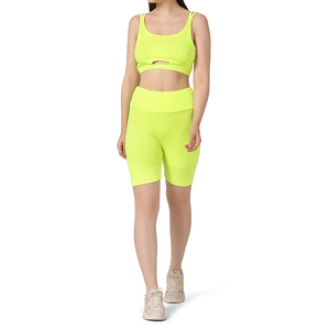 Vente en gros de vêtements taille haute nouvelle tendance décontractée ensemble motard Slim Fit pour femmes/ensemble motard en coton pour femmes - Product Image 1