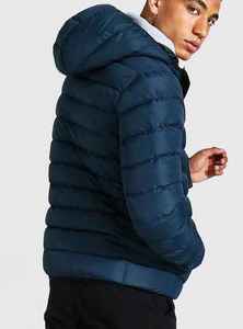 Customize Fashion Style Mens Warm <b>Waterproof</b> Windbreaker <b>Hooded</b> <b>Puffer</b> <b>Jacket</b> Wholesale Winter Streetwear Quilted <b>Jacket</b> - Product Image 6