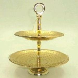 Soporte profesional para pasteles de panadería Exquisito metal dorado con aspecto pulido elegante y soporte resistente - Product Image 2