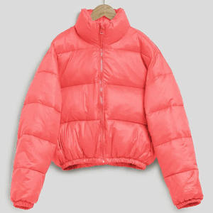 Chaquetas Acolchadas para Mujer, Chaqueta Corta de Poliéster Aislante y Cálida, Diseño Personalizado, Chaqueta Bomber de Invierno con Mangas Largas - Product Image 6