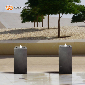 Fuente de Agua Decorativa para Jardín, Rectangular, de Aluminio, Resistente a la Intemperie, con Conexión Directa, Venta Directa 2026 - Product Image 2