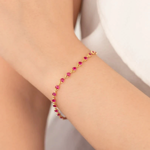 6 Ct Heart Cut Fancy Diamond Vintage Women's <b>Sterling</b> <b>Silver</b> Tennis <b>Bracelet</b> - Product Image 1