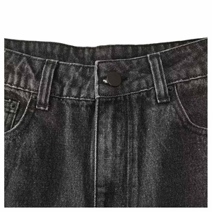 2025ทรงฮิปฮอปสำหรับผู้ชายกางเกงขาบานผ้าเดนิมสีฟ้า - Product Image 6