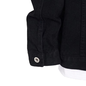 Veste d'hiver respirante de haute qualité pour homme en toile à col montant fin avec logo frontal, vente en gros - Product Image 5