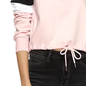 Meilleure qualité personnalisée coréenne femmes imprimé pullover sweats décontracté à capuche hiver sweats avant usine prix de gros - Product Image 5