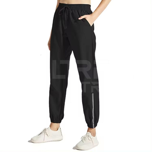 Top Premium Qualité Femmes Contraste Couleur Polaire Jogger Confortable Active Bottoms avec 2025 Imprimé Prix de Gros - Product Image 5