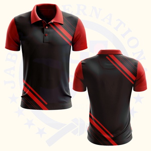 เสื้อโปโลพิมพ์ลายแขนสั้นผ้าฝ้ายโพลีเอสเตอร์100% ปรับแต่งได้สำหรับผู้ชาย - Product Image 6