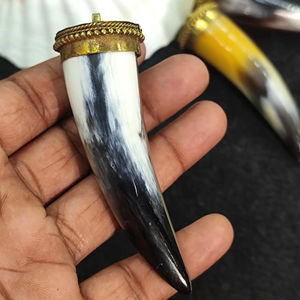 สร้อยคอจี้เขาควาย เครื่องประดับชนเผ่าธรรมชาติ ยั่งยืน สำหรับผู้หญิง คุณภาพสูง - Product Image 1