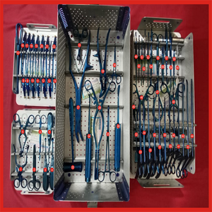 Juego de instrumentos de cirugía de columna vertebral de madera recubierta de Plasma azul de alta calidad Fuente de alimentación manual Juego de instrumentos cervicales Surtechs - Product Image 2