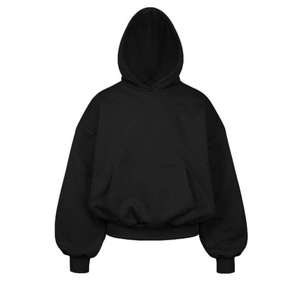 เสื้อฮู้ดผ้าฝ้าย100% สำหรับผู้ชาย, เสื้อสเวตเตอร์ถักแบบลำลองทรงโอเวอร์ไซส์สีพื้น - Product Image 6