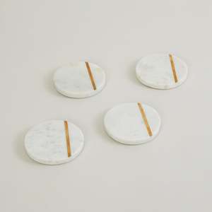 Ensemble de sous-verres en marbre moderne, sous-verres en pierre naturelle faits à la main pour table à manger, hôtel, restaurant, vente en gros - Product Image 4