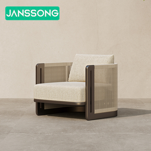 Divano da Giardino di Lusso per Hotel, Divano da <span class=keywords><strong>Esterno</strong></span> in Corda per Resort, <span class=keywords><strong>Set</strong></span> da Giardino per Villa, <span class=keywords><strong>Set</strong></span> di Mobili Moderni da <span class=keywords><strong>Esterno</strong></span>, <span class=keywords><strong>Set</strong></span> di Mobili da Patio - Product Image 6