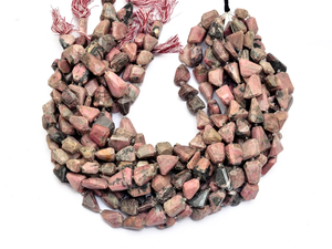 Pierres précieuses de rhodochrosite naturelle, 13 mm-17 mm, facettes, en forme de pépites, semi-précieuses, coupées à facettes, pour la création de bijoux - Product Image 3