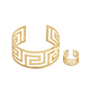 Set di Gioielli Bold Street Luxe in Rame Placcato Oro 18K, Gioielli Raffinati per Sposa e Feste con Zirconi - Product Image 3