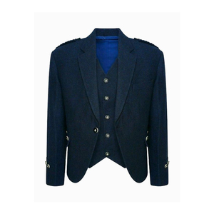 Material de calidad superior hecho para hombre Prince Charlie chaqueta y chaleco nuevos Hombres Calientes escocés personalizado Prince Charlie chaqueta - Product Image 1