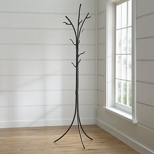 Porte-manteau en métal noir ondulé, silhouette d'arbre en vigne artistique, disponible à prix de gros. - Product Image 5