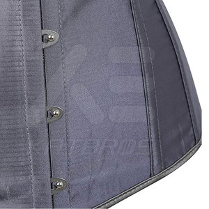 Women Under Bust Corset Satin Firm <b>Control</b> Shapewear Hook-and-Eye Design <b>Tummy</b> <b>Control</b> Daily Wear - Product Image 5