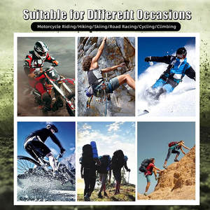 Gants de moto en cuir de protection confortables toutes saisons Rembourrage de sécurité renforcé Gants de moto en cuir pour équipement de moto - Product Image 6