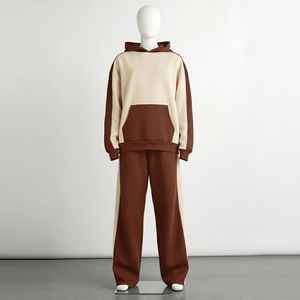 Chándal Deportivo Informal con Capucha, Lavado Ácido, Ecológico, Corte Regular, Tejido Grueso de Poliéster/Algodón - Product Image 6