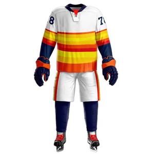 Nouvelle Arrivée - Uniformes de Hockey sur Glace Très Vendus - Qualité Supérieure - Matière Respirante - Coupe Élégante - Nom d'Équipe Personnalisé - Anti-Bactérien - Séchage Rapide - Product Image 2