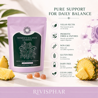 Gummies Probiotiques Équilibre Féminin OEM Bacillus Coagulans Saveur Ananas Soutien Immunitaire Intestinal