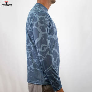 Vêtements de pêche de protection solaire de conception par sublimation T-shirts de pêche légers de haute qualité pour hommes à vendre - Product Image 5