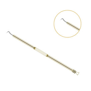 Zullo Industries Outil de beauté en acier inoxydable de haute qualité Ustensile de suppression de boutons de tête et d'acné noir de couleur or avec logo OEM - Product Image 2