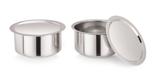 Recipiente de Cocina y Almacenamiento de Acero Inoxidable de Grado Alimenticio, con Fondo Redondo Clásico y Tapa Plana, Ecológico para Uso Doméstico - Product Image 3