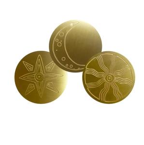 Ensemble de 4 sous-verres en laiton de haute qualité pour thé et café, qualité supérieure, forme ronde, taille personnalisée, sous-verres de luxe - Product Image 6