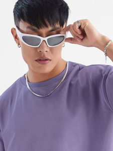 T-shirt surdimensionné pour homme en coton 100% personnalisé, motif uni, style hip-hop, 180g, anti-froissement, séchage rapide, respirant - Product Image 4