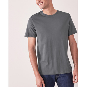 Camisetas de Hombre Color Gris Pizarra Personalizadas al por Mayor, Corte Regular, Cuello Redondo, Estilo Informal, Calidad de Exportación - Product Image 1