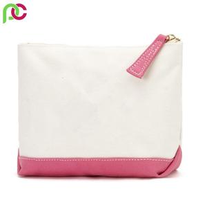 Small Custom Organic Cotton Blank Zipper Pouch Eco-Friendly Makeup Cosmetic <b>Bag</b> with <b>Plain</b> <b>Canvas</b> Display Your Logo - Product Image 3