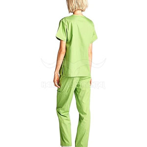 Trajes de enfermería médicos con cuello en V unisex con bolsillo conjuntos de manga corta al por mayor uniformes de hospital para hombres y mujeres - Product Image 5