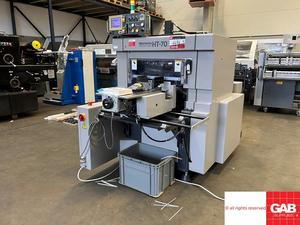 Máquina de recortar libros Horizon HT-70 de tres cuchillas usada en venta - Product Image 1