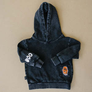 <span class=keywords><strong>Sweat</strong></span> à capuche imprimé <span class=keywords><strong>Halloween</strong></span> Boo Vintage pulls lavés à l'acide French Terry Girls Boys Boo Hoodie Sweatshirts - Product Image 1
